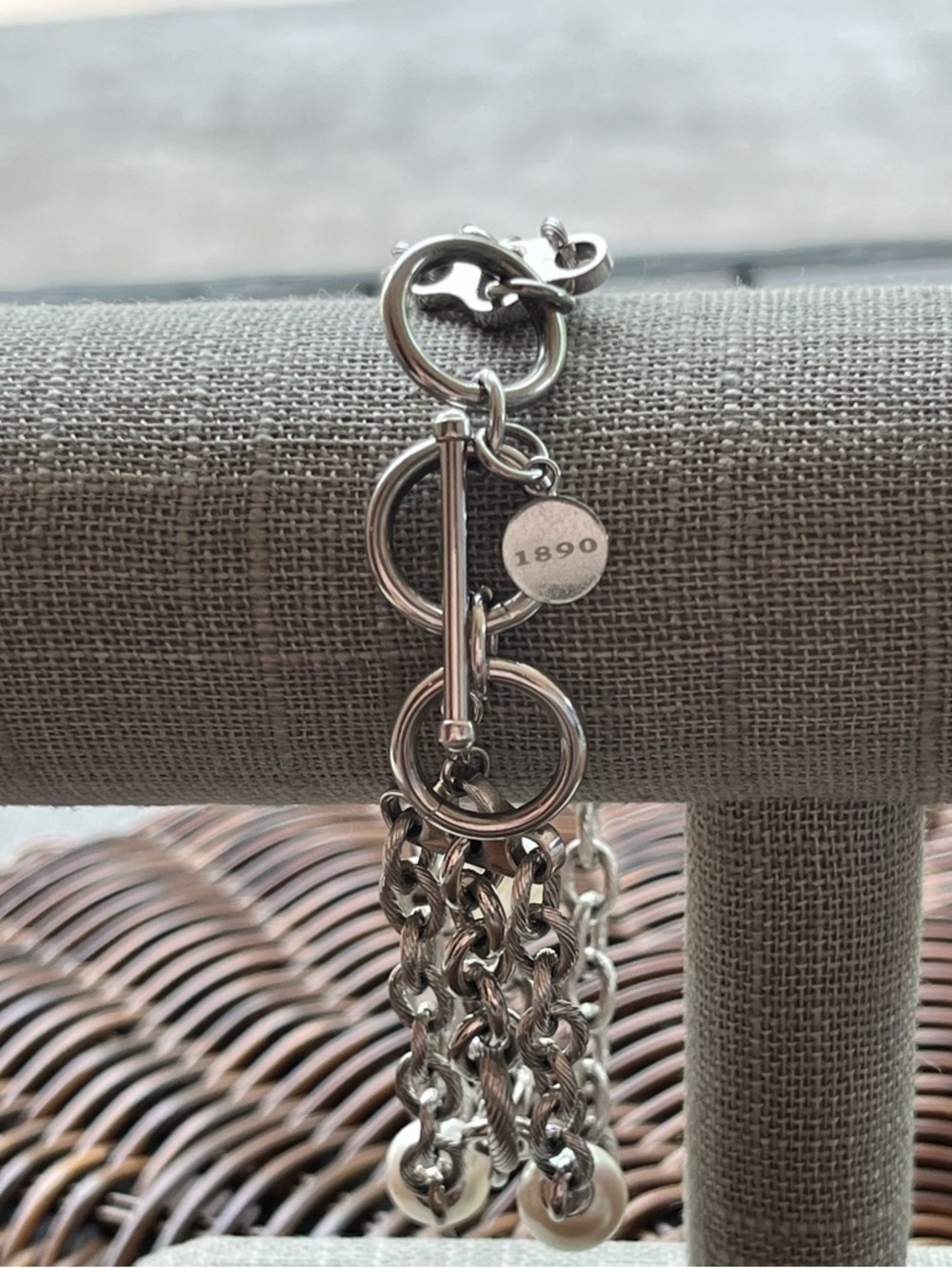 Majorica 3 Strand Pearl Multi-Chain Bracelet - Picture 3 of 4
